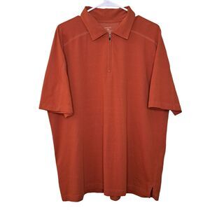Patagonia ¼ Zip Polo Shirt Men’s L Orange Organic Cotton Polyester blend